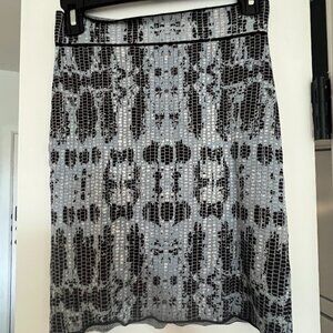 Black and Blue Tight Skirt - M